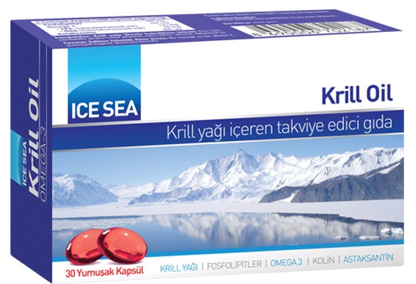 Ice Sea Krill Oil Omega Softgel Yumuşak Kapsül